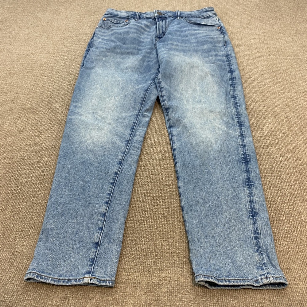 American Eagle Airflex+ Jeans Mens 32x28 Blue Wash Athletic Straight Denim Pants